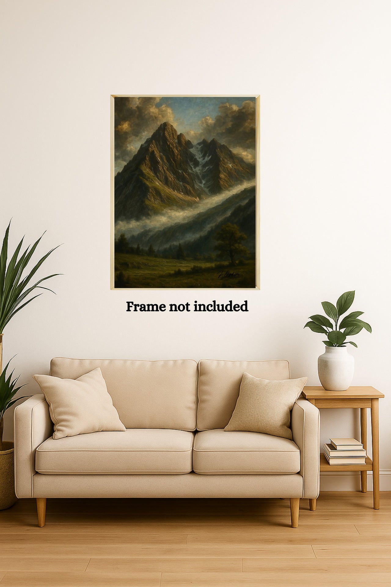Majestic Mountain 8 -Veil of the Forgotten Peaks Canvas Art