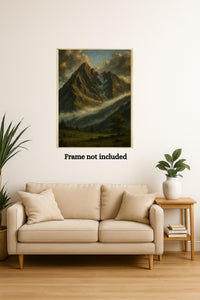 Majestic Mountain 8 -Veil of the Forgotten Peaks Canvas Art