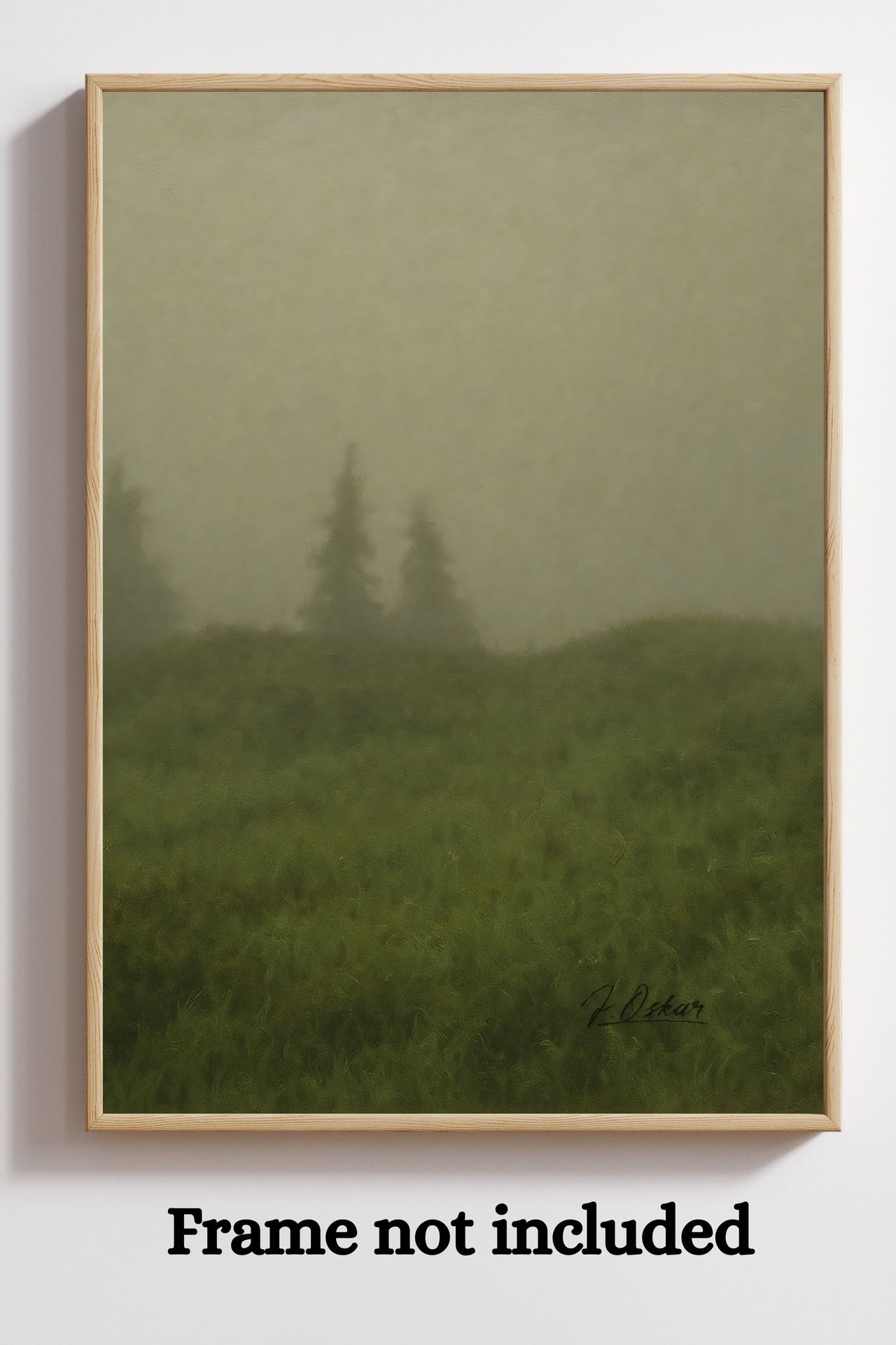 Majestic Mountain 59 - Hilltops in the Fog Canvas Art