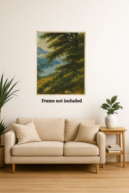 Majestic Mountain 10 - View of the Quiet Vale Canvas Art