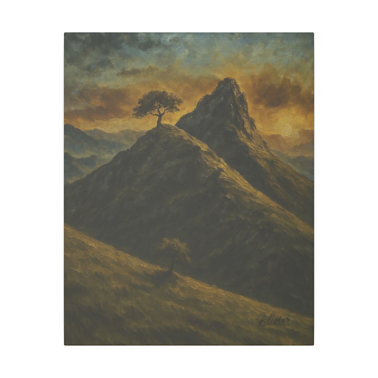 Majestic Mountain 6 - Sunset Overlook Canvas Art