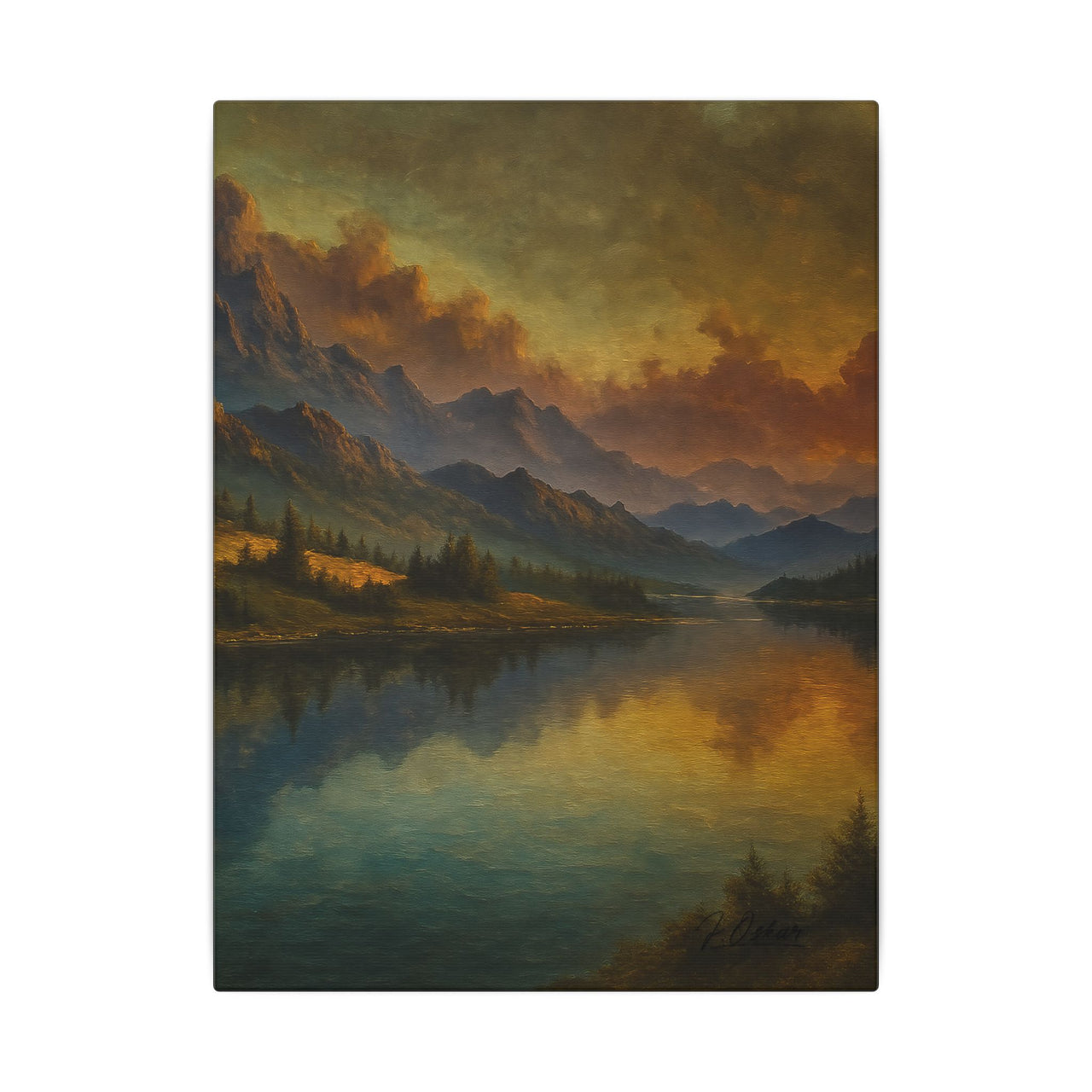 Majestic Mountain 7 - Stillness Beyond the Peaks Canvas Art
