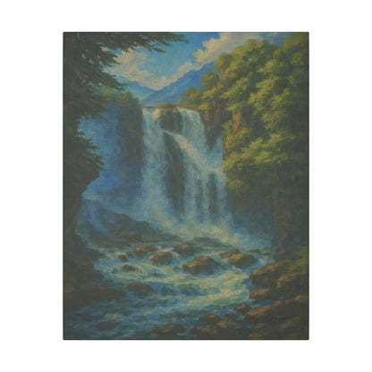 Majestic Mountain 37 - The Waterfall’s Voice Canvas Art