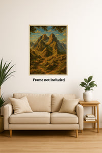 Majestic Mountain 12 - Path of the Wanderer Canvas Art