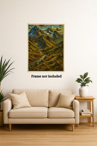 Majestic Mountain 13 - River's Journey to the Majestic Mountain Canvas Art