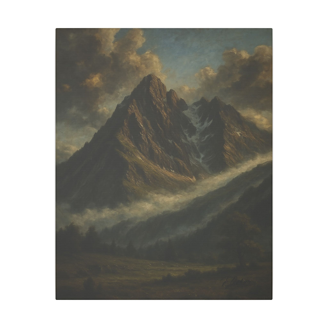 Majestic Mountain 8 -Veil of the Forgotten Peaks Canvas Art