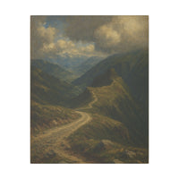 Majestic Mountain 85- The Curving Ridge Path Canvas Art