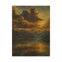 Majestic Mountain 1 - Golden Cloudscape Canvas Art