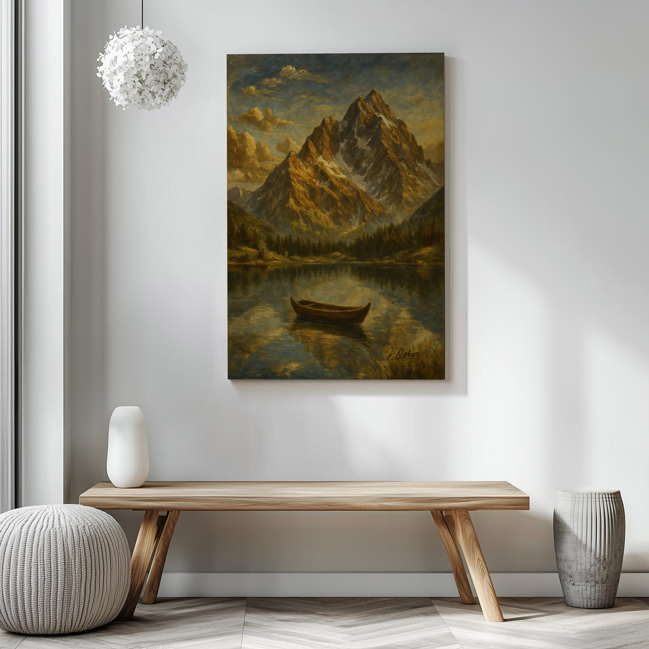 Majestic Mountain 2 - The Stillness Before the Journey Canvas Art
