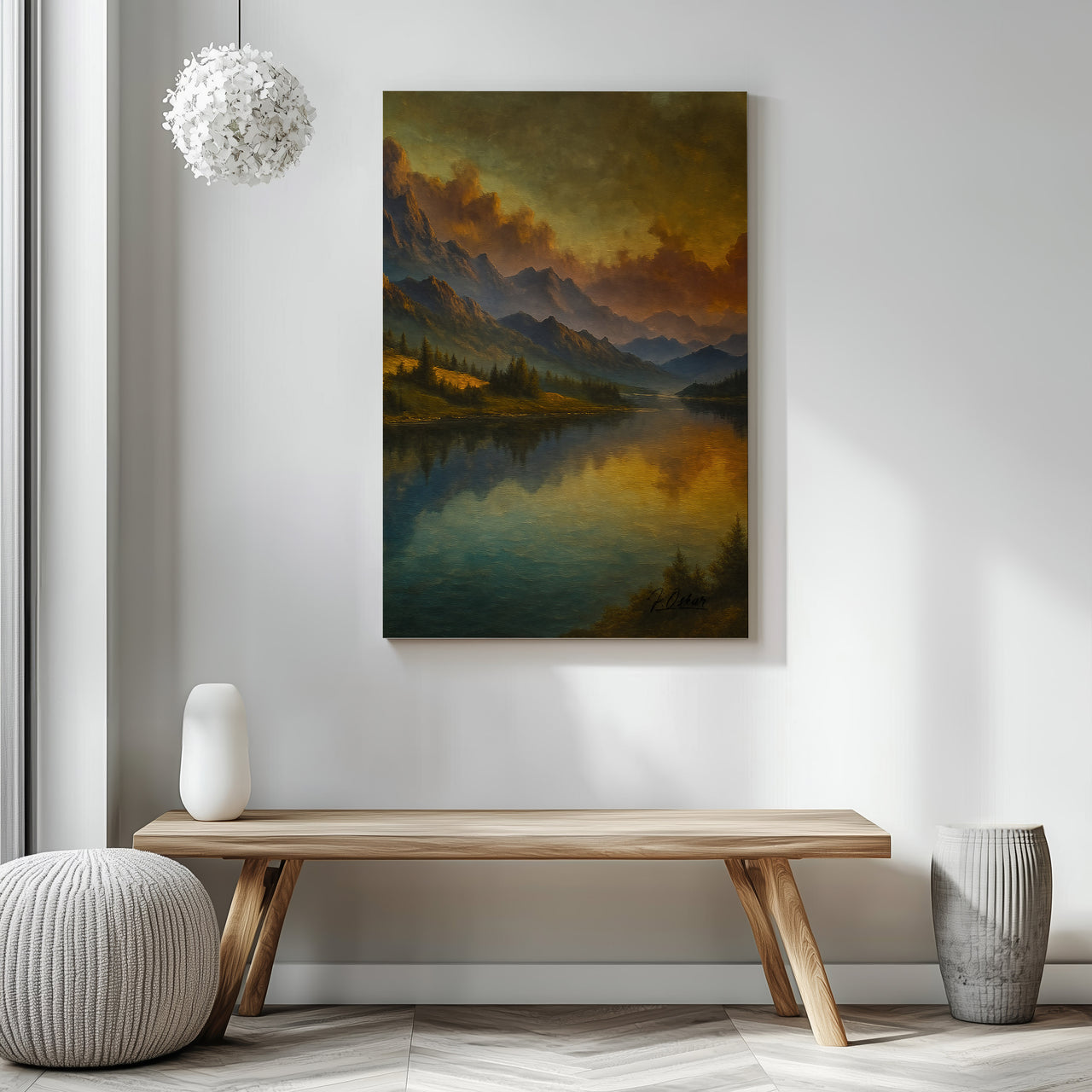 Majestic Mountain 7 - Stillness Beyond the Peaks Canvas Art