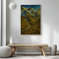 Majestic Mountain 13 - River's Journey to the Majestic Mountain Canvas Art