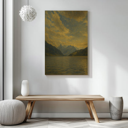 Majestic Mountain 14 - Evening Silence Canvas Art