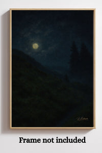 Majestic Mountain 65- Silent Hillside Canvas Art
