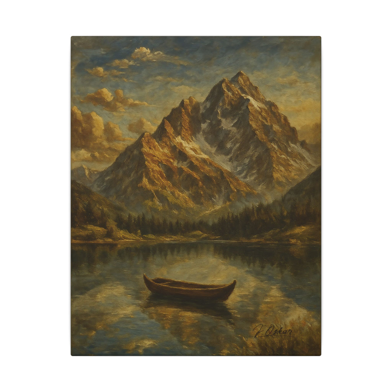 Majestic Mountain 2 - The Stillness Before the Journey Canvas Art