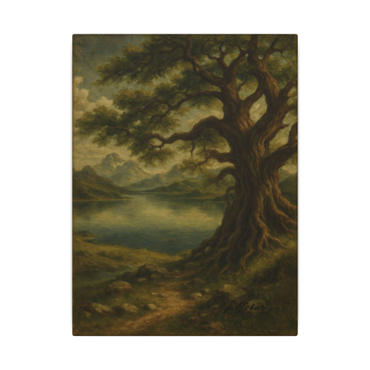 Majestic Mountain 26 - The Watchful Tree Canvas Art