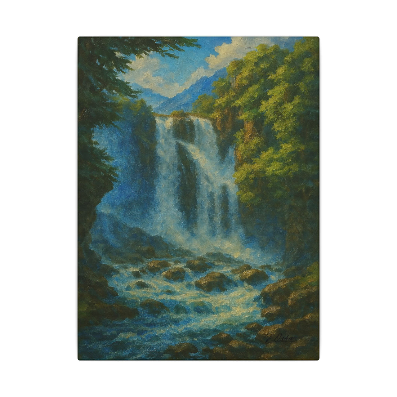 Majestic Mountain 37 - The Waterfall’s Voice Canvas Art