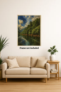Majestic Mountain 18 - Reflections Before the Ascent Canvas Art