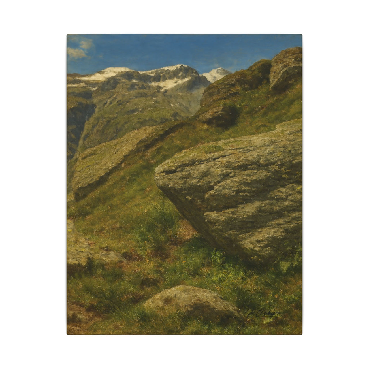 Majestic Mountain 89- Steps Among the Peaks Canvas Art