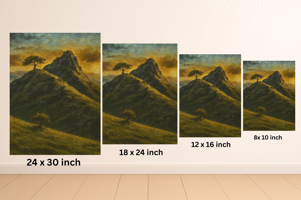 Majestic Mountain 6 - Sunset Overlook Canvas Art