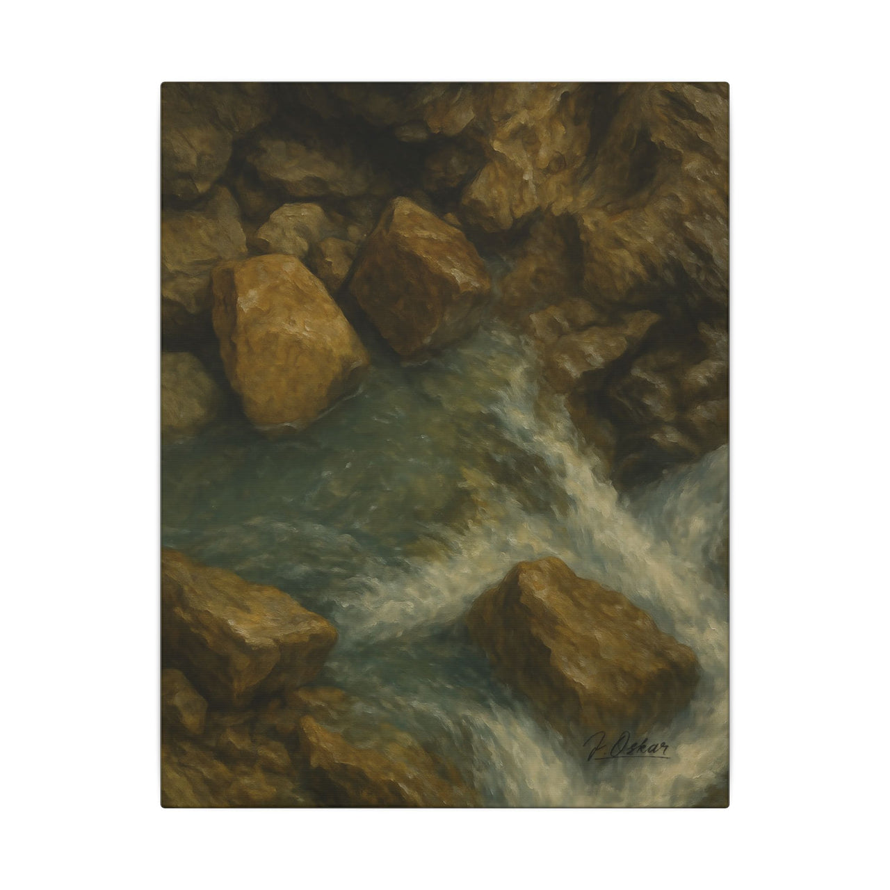Majestic Mountain 46 - Flowing Path Canvas Art