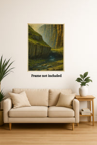 Majestic Mountain 22 - The Stone Corridor Canvas Art