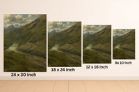 Majestic Mountain 72 - Mountain Reservoir Canvas Art