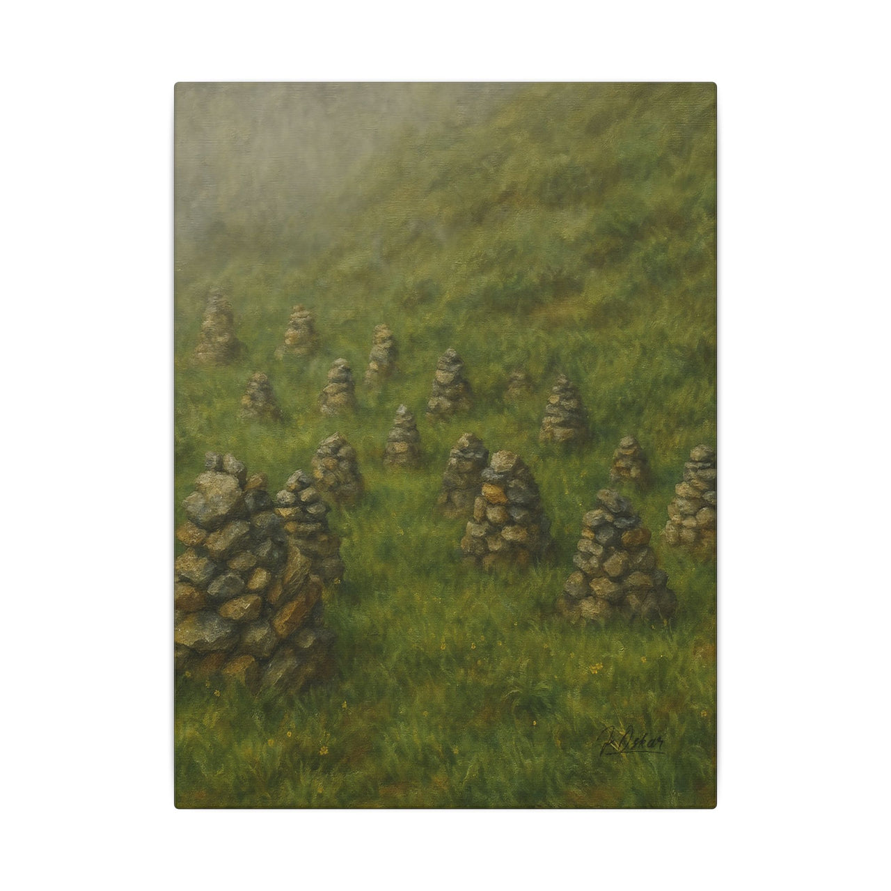 Majestic Mountain 30 - Voices in the Fog Canvas Art