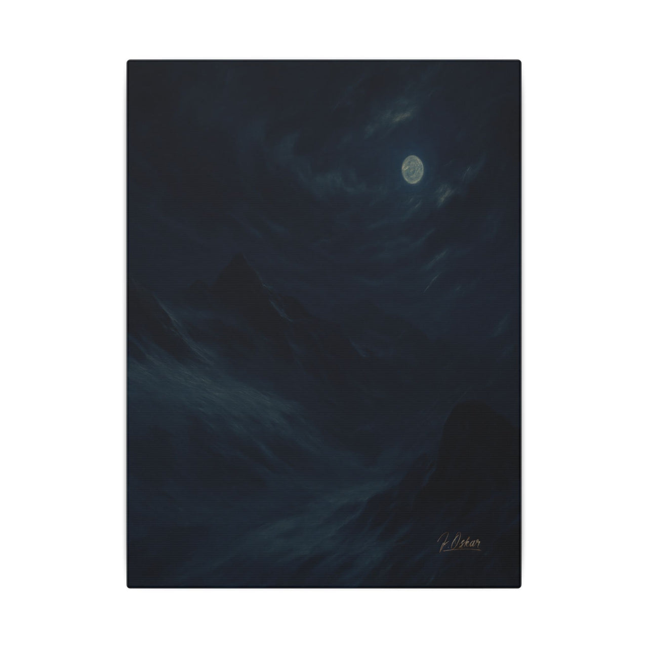 Majestic Mountain 92- Veil of Moonlight Canvas Art