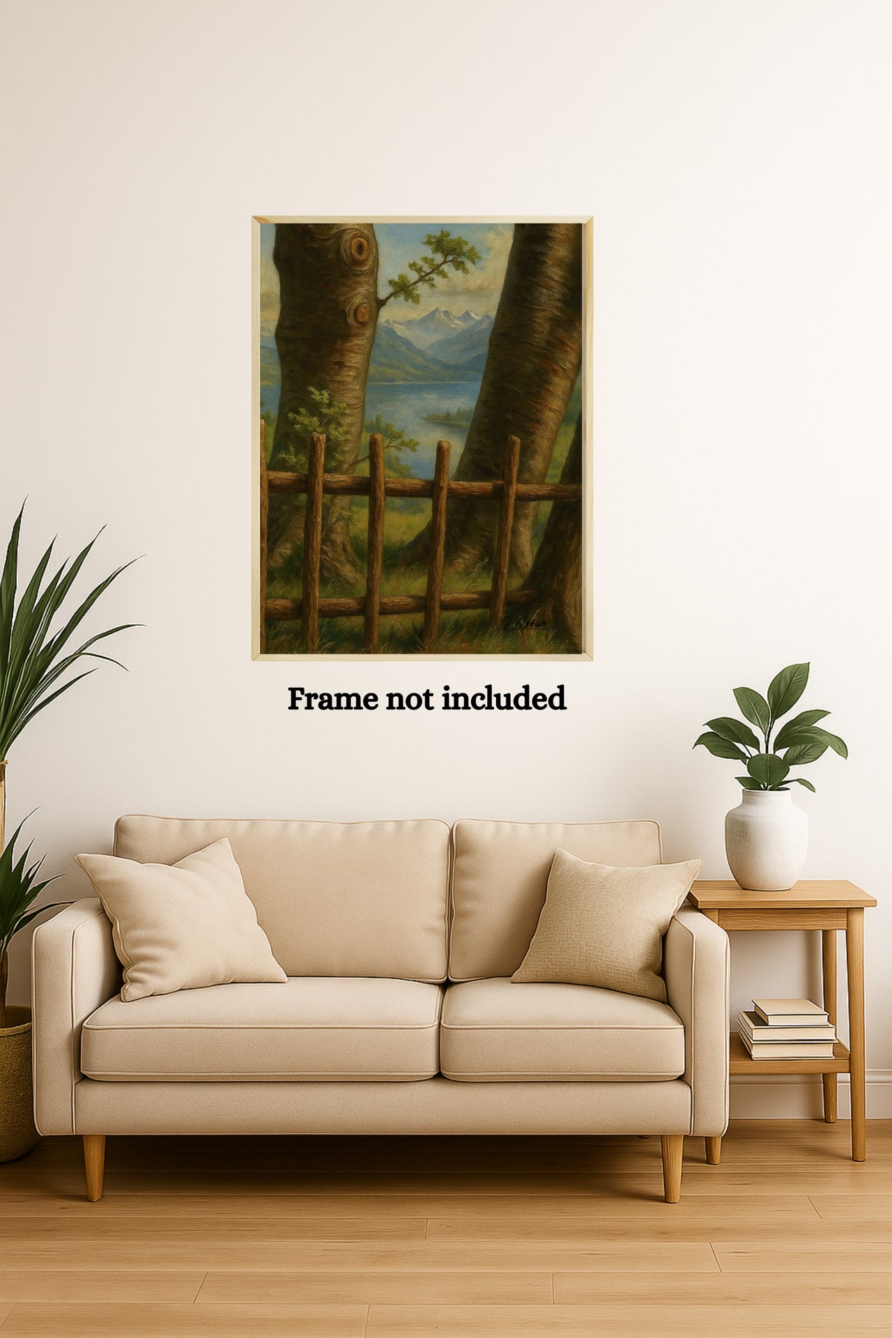 Majestic Mountain 23 - Between the Trees Canvas Art