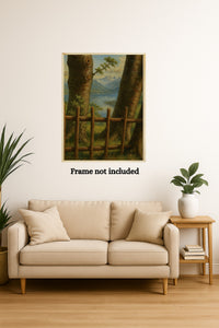 Majestic Mountain 23 - Between the Trees Canvas Art