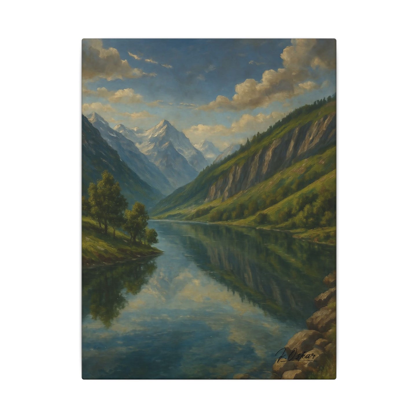 Majestic Mountain 21 - The Valley of Clarity Canvas Art