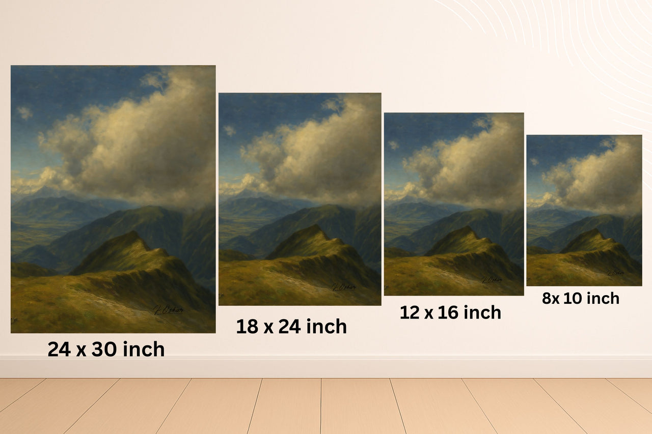 Majestic Mountain 76 - The Last Ridge Canvas Art