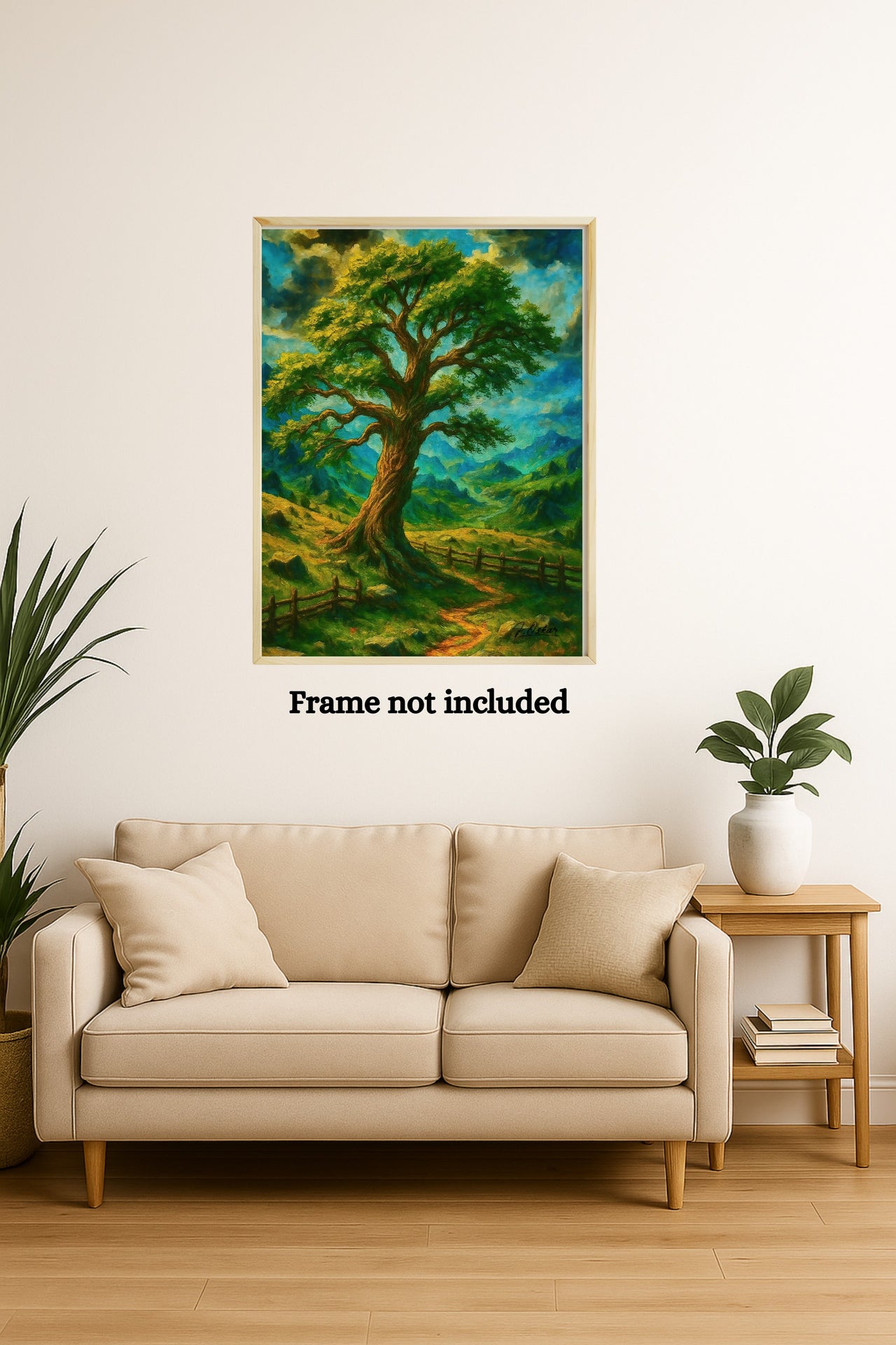 Majestic Mountain 28 - The Tree Beyond Fear Canvas Art