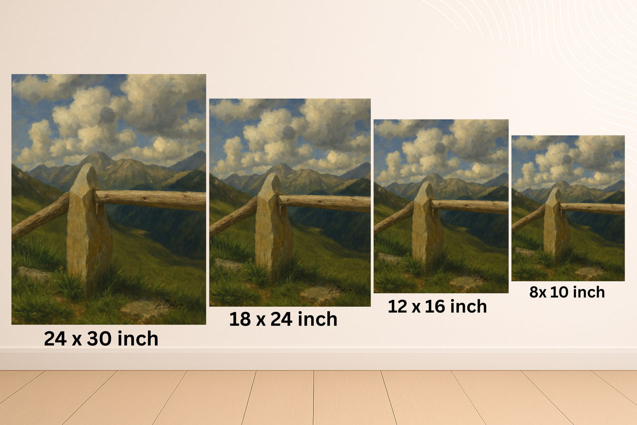 Majestic Mountain 78 - Summit Marker Canvas Art
