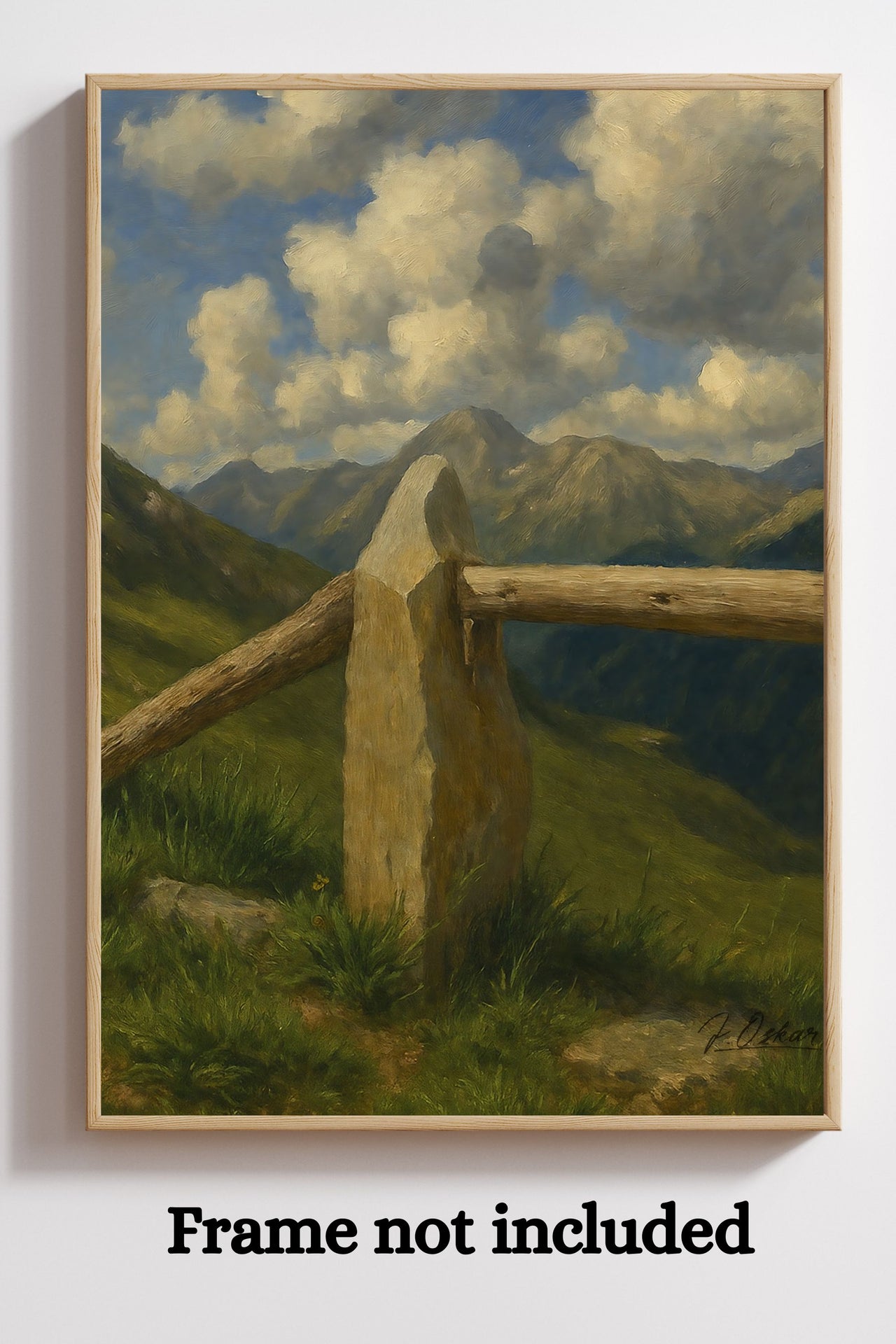 Majestic Mountain 78 - Summit Marker Canvas Art