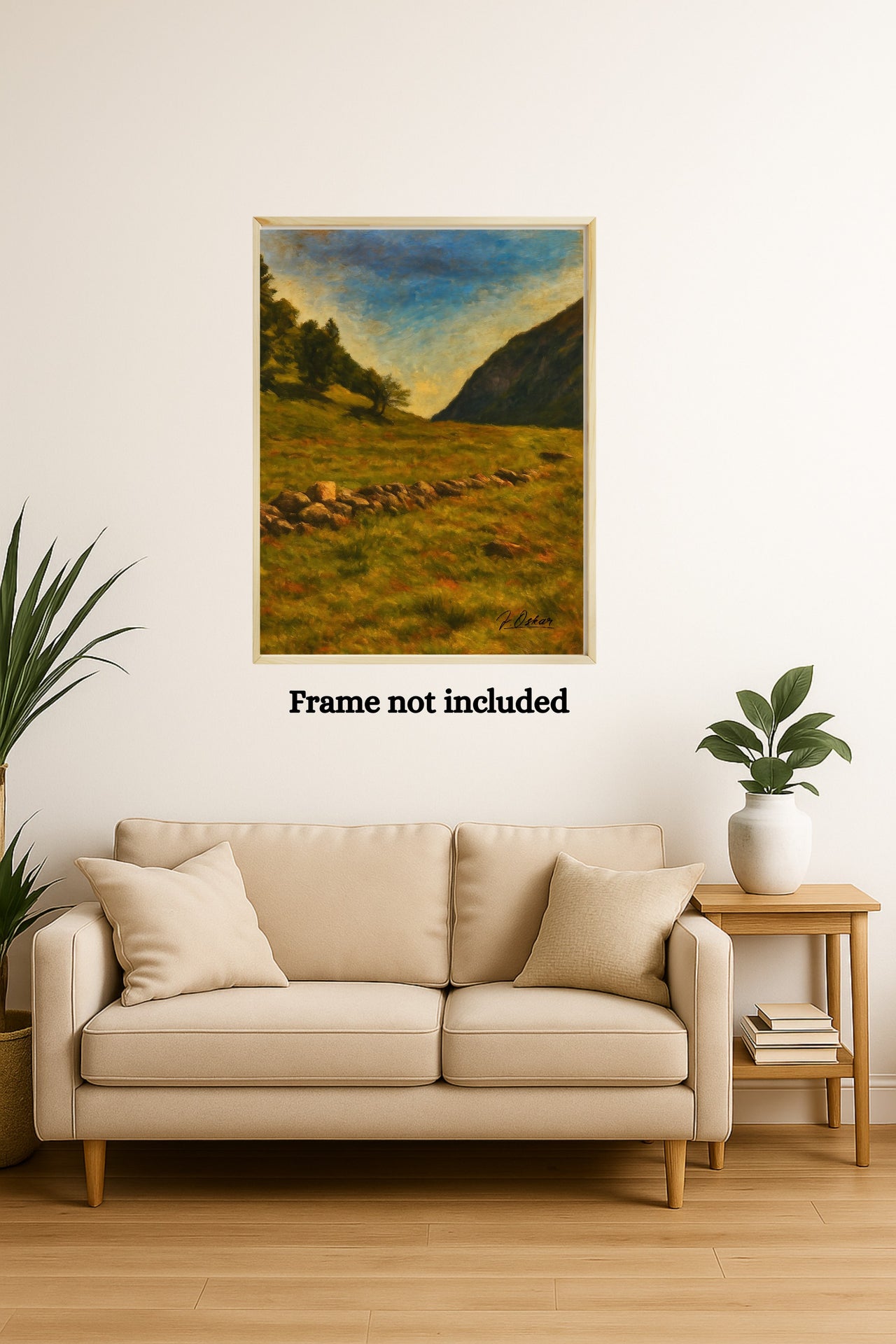 Majestic Mountain 29 - Stone Line of Memory Canvas Art