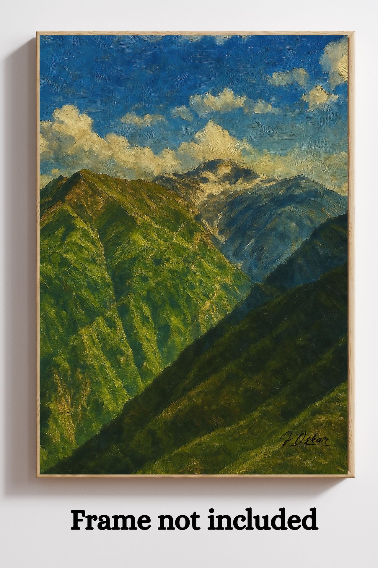 Majestic Mountain 79 - Green Heights Canvas Art