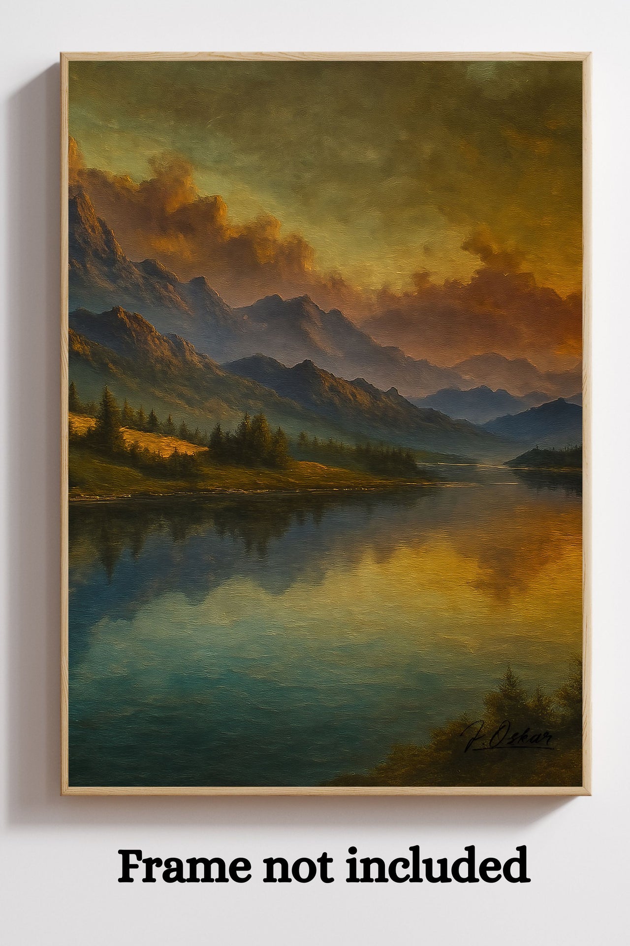 Majestic Mountain 7 - Stillness Beyond the Peaks Canvas Art