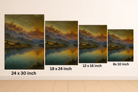 Majestic Mountain 7 - Stillness Beyond the Peaks Canvas Art