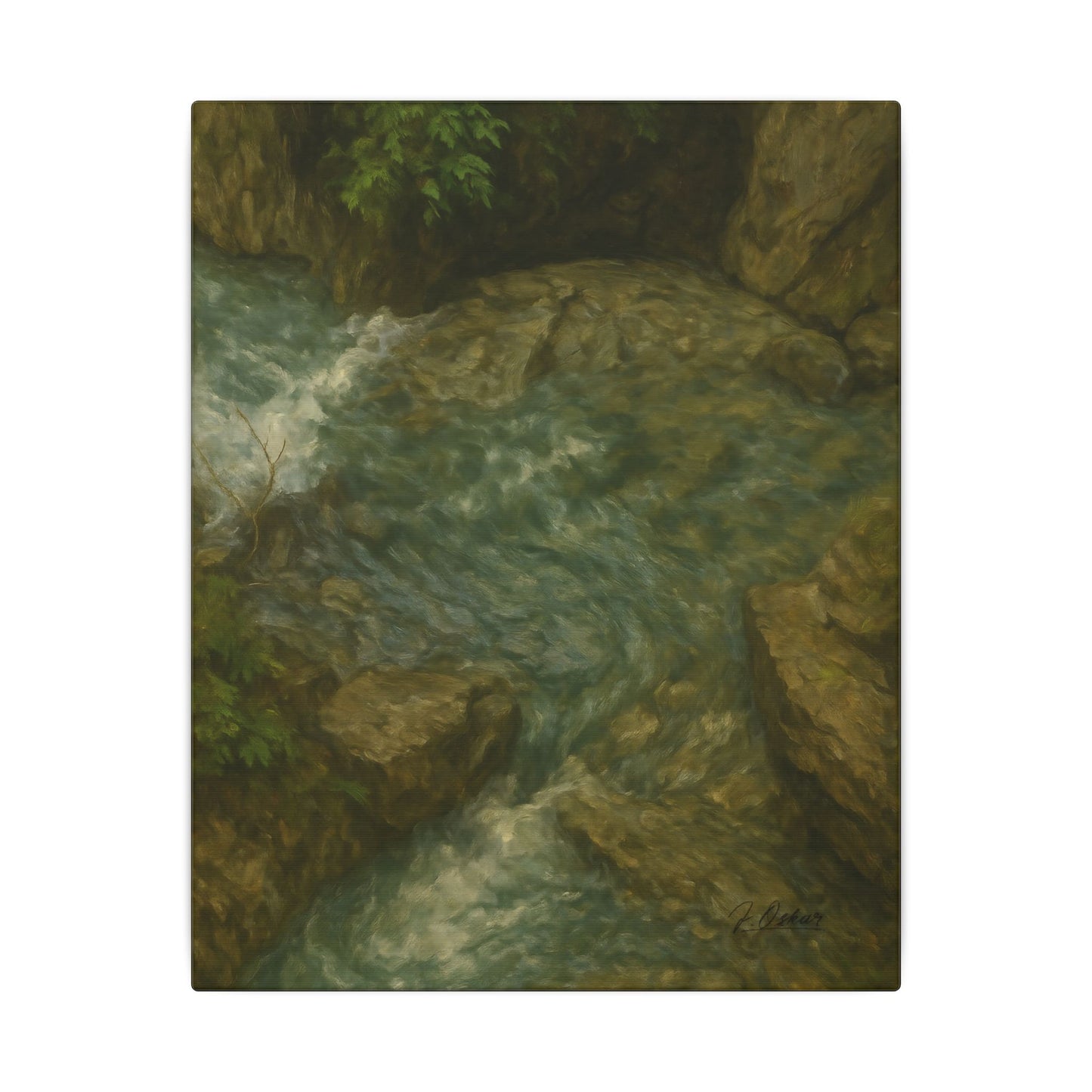 Majestic Mountain 44 - Dance of the Waters Canvas Art