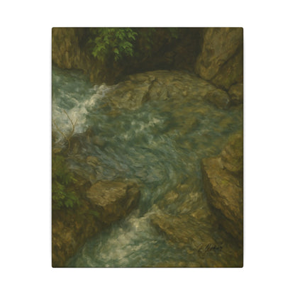 Majestic Mountain 44 - Dance of the Waters Canvas Art