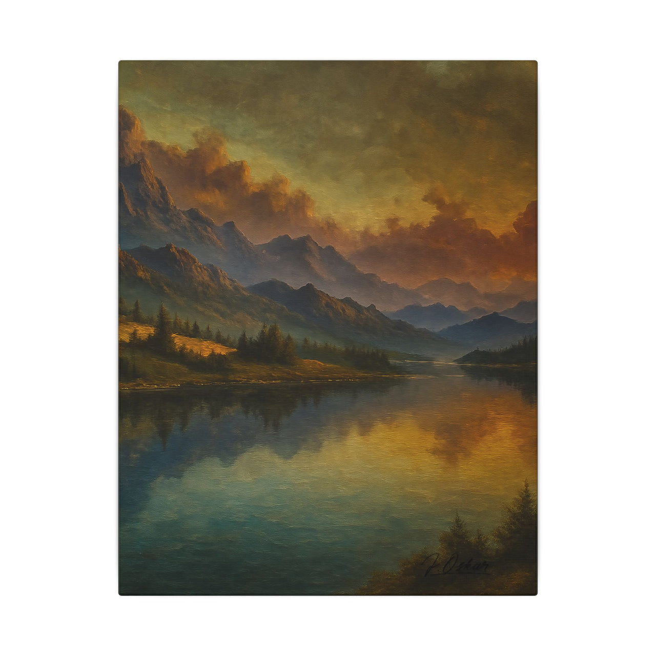 Majestic Mountain 7 - Stillness Beyond the Peaks Canvas Art