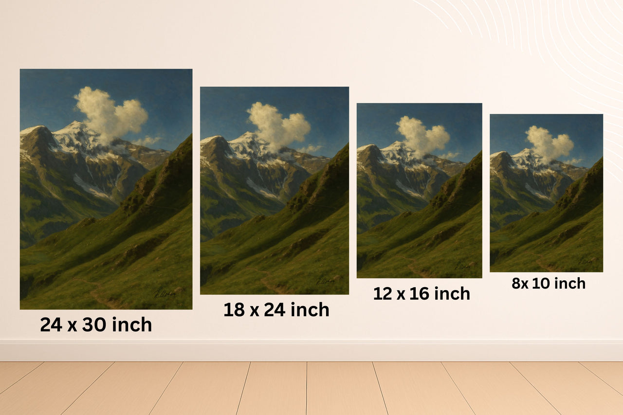 Majestic Mountain 83- Winding Path to the Peaks Canvas Art