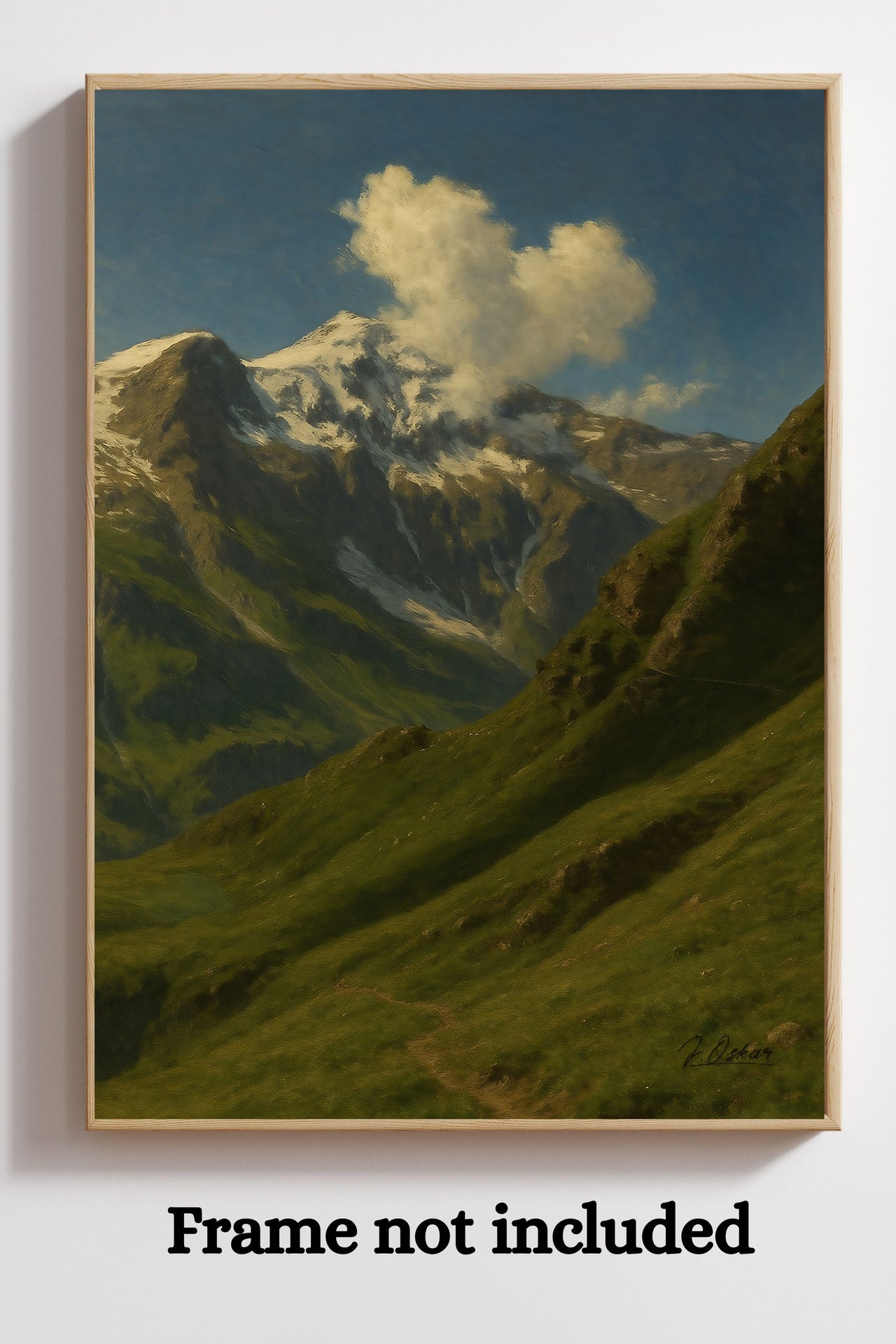 Majestic Mountain 83- Winding Path to the Peaks Canvas Art
