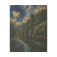 Majestic Mountain 18 - Reflections Before the Ascent Canvas Art