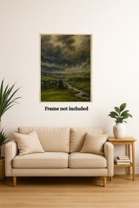 Majestic Mountain 34 - Storm Over the Highland Stream Canvas Art