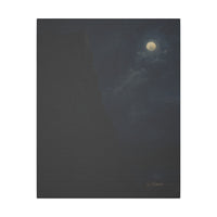 Majestic Mountain 91- Cliff Under the Moon Canvas Art