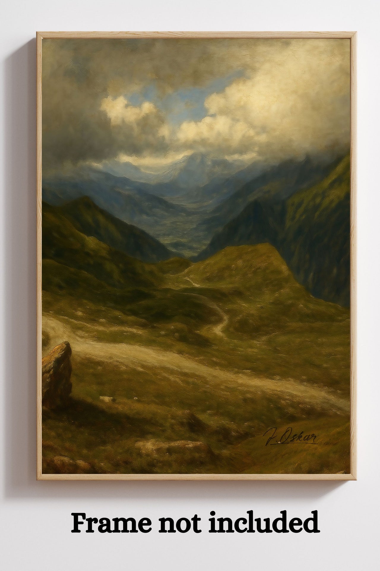 Majestic Mountain 86- Storm over the Highlands Canvas Art