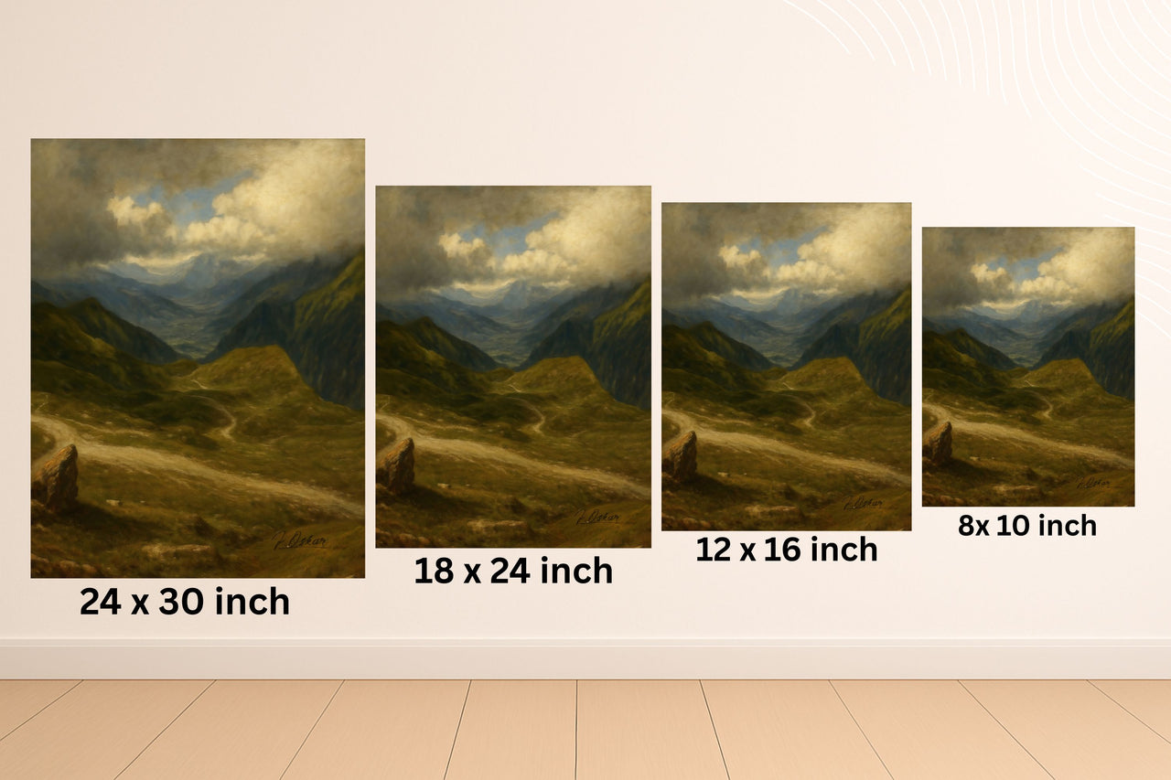 Majestic Mountain 86- Storm over the Highlands Canvas Art