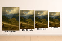 Majestic Mountain 86- Storm over the Highlands Canvas Art